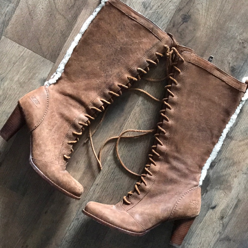 Ugg lace up boots. Size 7